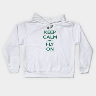 Keep Calm and Fly On Kids Hoodie